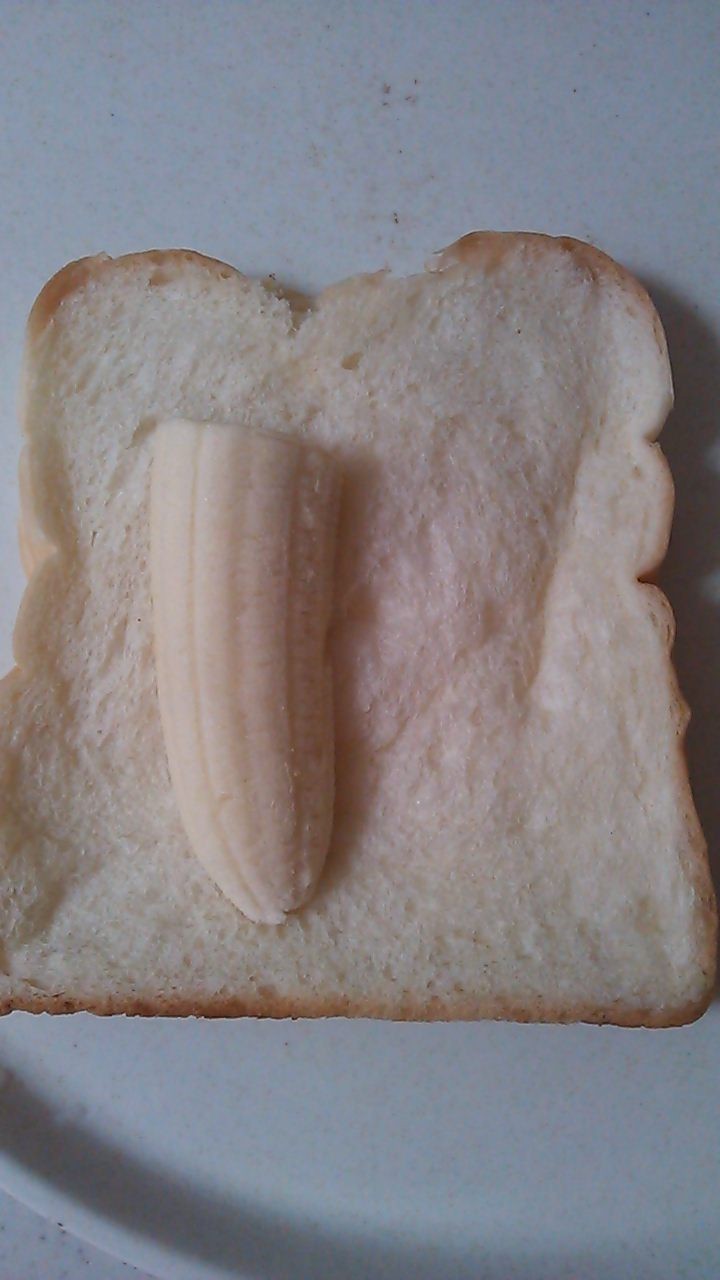 ズボラでごめんね…バナナサンドイッチの画像