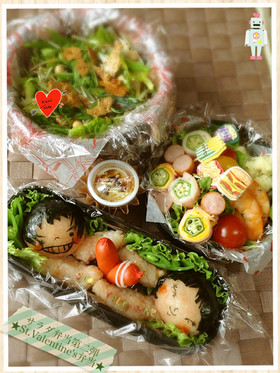 ❤︎バレンタイン弁当✴︎キャラ作❤︎