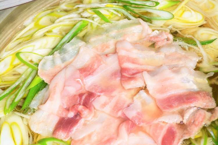 材料２つ 白ネギで豚しゃぶ はりはり鍋風 レシピ 作り方 By あおい クックパッド 簡単おいしいみんなのレシピが376万品