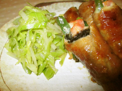 いろいろ入れて✿豚薄切り肉の野菜巻き✿の写真