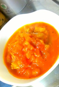 祖母直伝！鶏肉と大根のトマトスープ