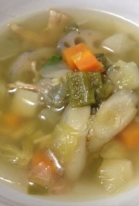 生姜と根菜たっぷりデトックススープ♡