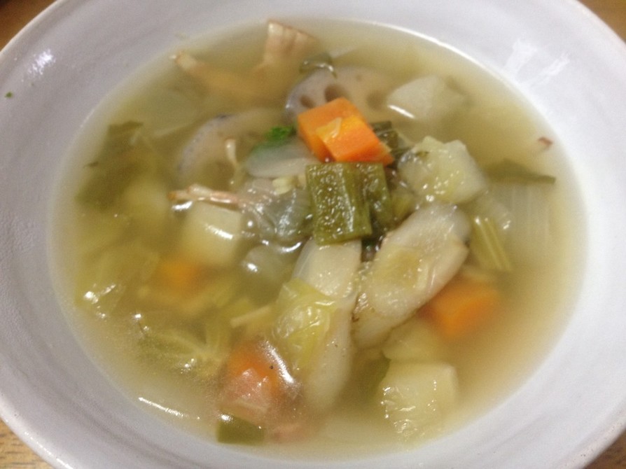 生姜と根菜たっぷりデトックススープ♡の画像