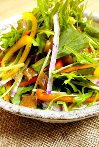 彩り野菜と干し芋のサラダ