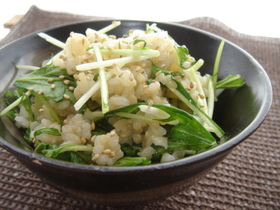 絶品!水菜ご飯