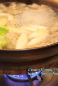 ぶた・牡蠣のニンニク生姜鍋