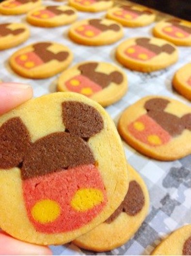 可愛い♡ミッキーのアイスボックスクッキーの写真