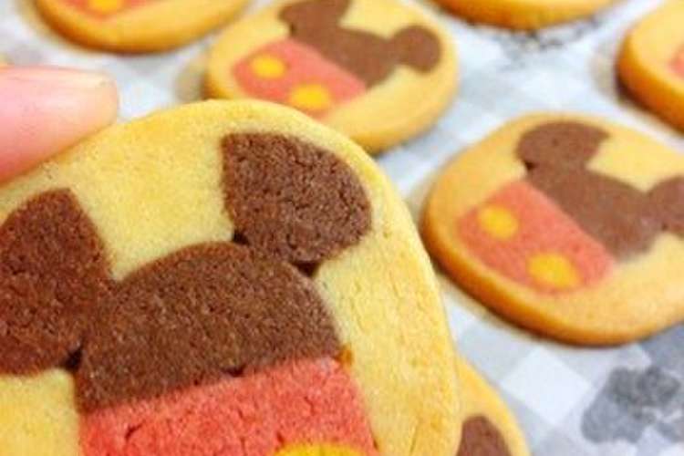 可愛い ミッキーのアイスボックスクッキー レシピ 作り方 By Kanaden クックパッド 簡単おいしいみんなのレシピが349万品
