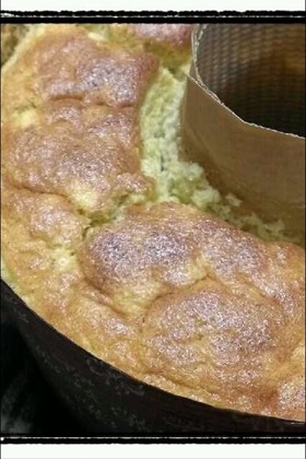 全卵♡すりおろし林檎のシフォンケーキ
