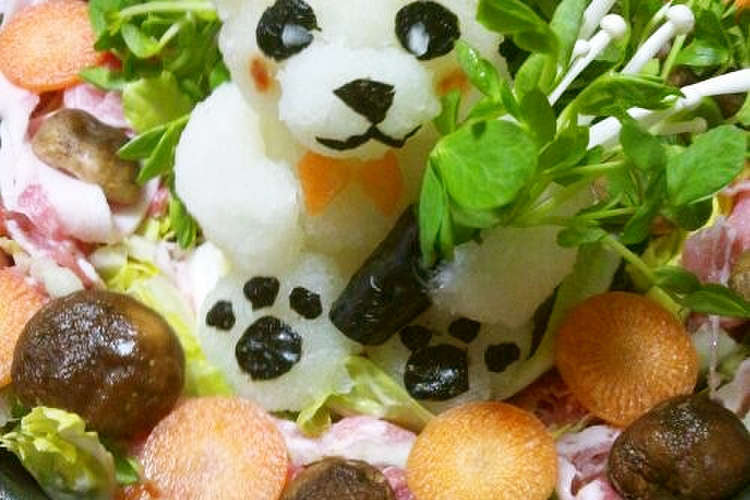 簡単 豆苗のしろくま鍋 デコ鍋 レシピ 作り方 By セイル オン クックパッド 簡単おいしいみんなのレシピが376万品