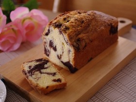 簡単ココアマーブルのパウンドケーキ