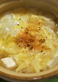 ボリューム満点◎卵丼風スープ