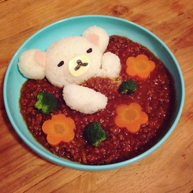 コリラックマ カレー♡余ったカレーで♪