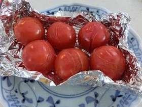 トマト焼くだけ♡甘さ↑酸味↑