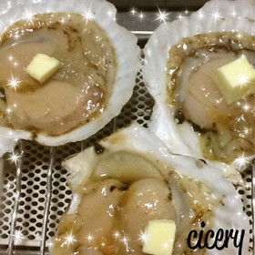 殻付きホタテのバターしょうゆ焼き 簡単⑧