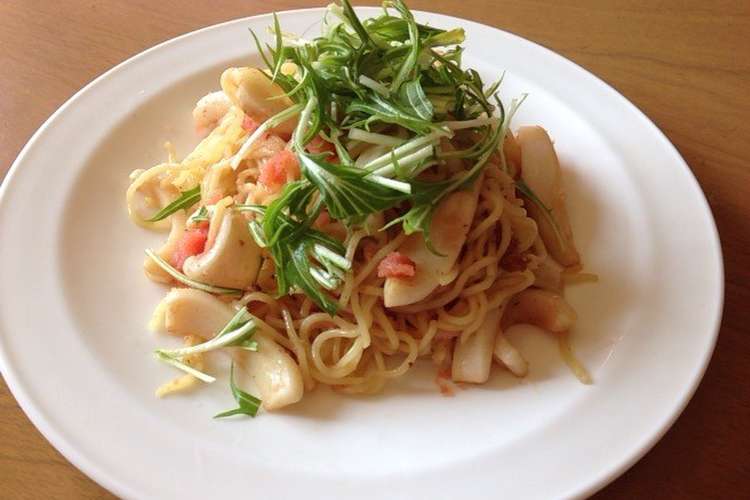 イカ明太塩やきそば レシピ 作り方 By ラブカコ クックパッド 簡単おいしいみんなのレシピが365万品