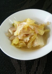白菜と玉葱とツナの煮物