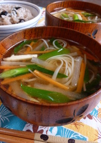 ✤素麺のバチ汁✤(素麺入りのお汁)