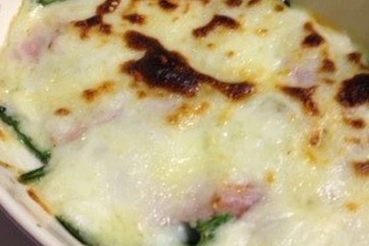 ほうれん草のオーブン焼き サイゼリヤ風 レシピ 作り方 By ゆーなん クックパッド 簡単おいしいみんなのレシピが353万品