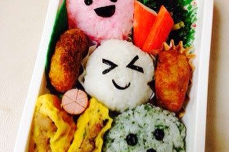 キャラ弁 三色団子 デコふりが無くても レシピ 作り方 By たぇぽん クックパッド 簡単おいしいみんなのレシピが360万品