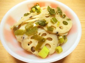 レンジdeきんぴら蓮根