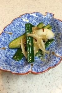餃子のタレで簡単浅漬け(^^)