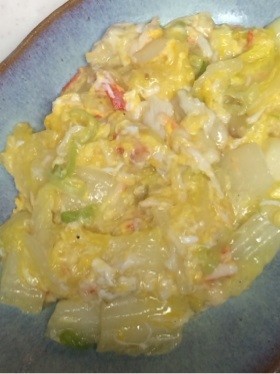 白菜とカニ缶のトロトロ煮