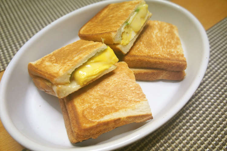 チーズエッグのホットサンド レシピ 作り方 By ミラクル りのちゃん クックパッド 簡単おいしいみんなのレシピが361万品