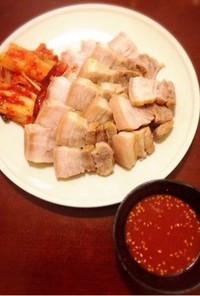 簡単 韓国 蒸し豚 酢味噌（チョジャン）