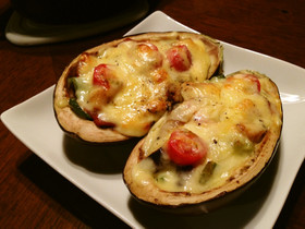 原木椎茸と旬野菜のオーブン焼き賀茂ナス編