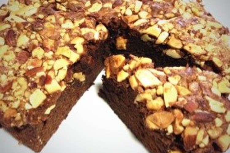 ほんのりラム香るナッツチョコケーキ レシピ 作り方 By Bigname クックパッド