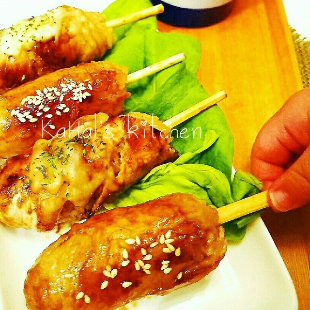 お弁当bbqにも ミニ肉巻きおにぎり棒 レシピ 作り方 By Kahal クックパッド