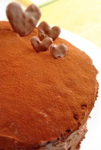 超絶簡単！炊飯器生チョコデコケーキ
