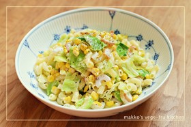 簡単!キャベツと竹輪のマカロニサラダ