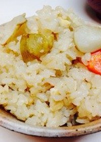 菊芋の炊き込みご飯