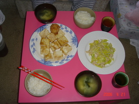 鶏胸肉とキャベツのマヨネーズ蒸し