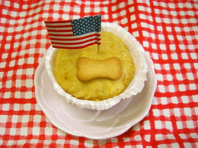 ワンコ　お芋ケーキの画像