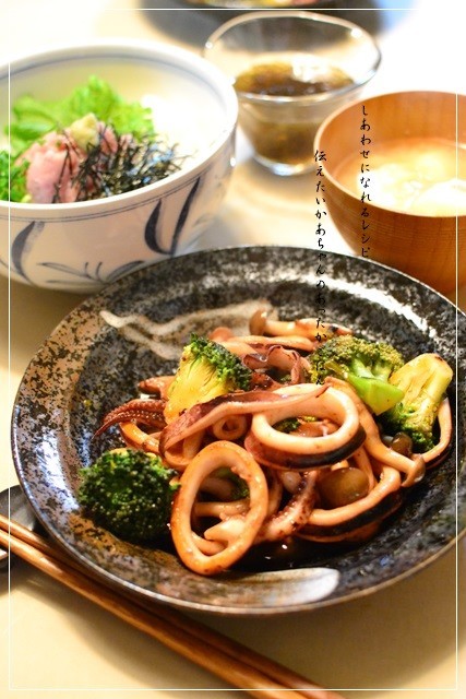 イカとブロッコリーの中華風甘酢炒めの画像