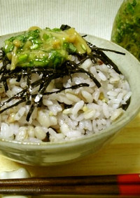 壬生菜となめ茸の塩麹漬け