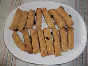 米粉と大豆粉のヘルシービスコティ
