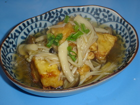 唐揚げ!?きのこあんかけ