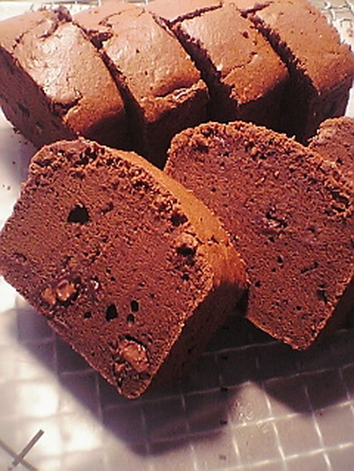 チョコレートパウンドケーキの写真