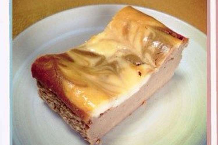 混ぜて焼くだけモカマロンチーズケーキ レシピ 作り方 By Iamapupil クックパッド 簡単おいしいみんなのレシピが357万品