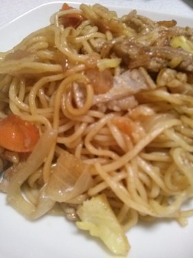 ホルモンそば焼き