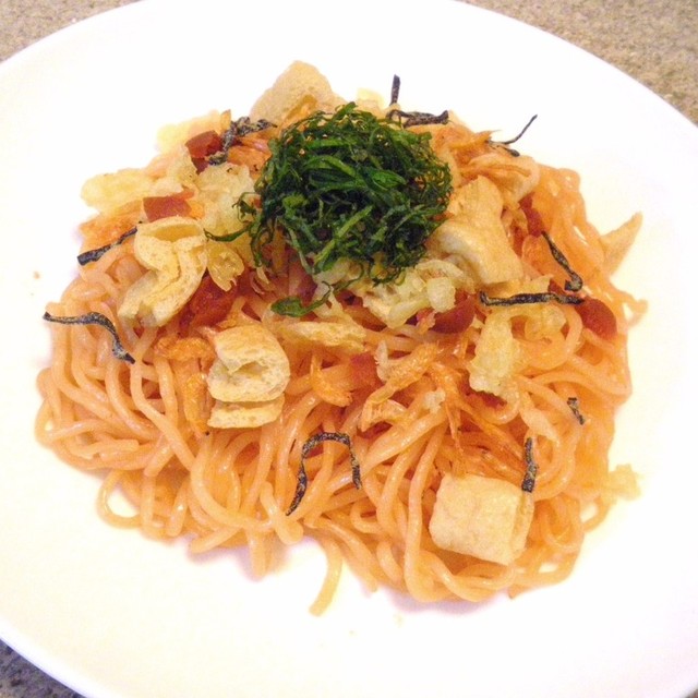 下町梅ジャム和えそば レシピ 作り方 By とりびあの クックパッド