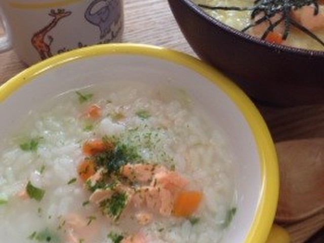 離乳食後期 一気に二人分 鮭ぞうすい レシピ 作り方 By めぐりん クックパッド 簡単おいしいみんなのレシピが357万品