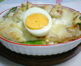 筍と春野菜のグラタン