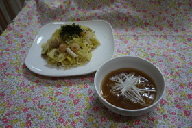 海鮮塩焼きそば~広島つけ麺風