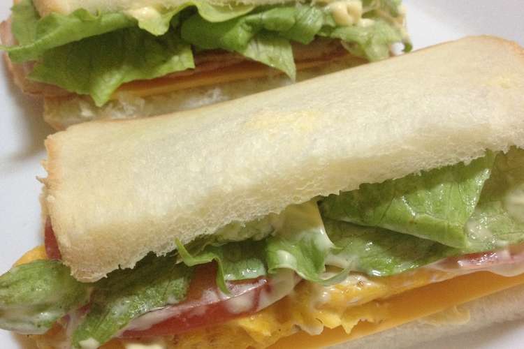 食パン1枚で2種類の味 簡単ヘルシーサンドイッチ レシピ 作り方 By Mamxxx クックパッド 簡単おいしいみんなのレシピが357万品