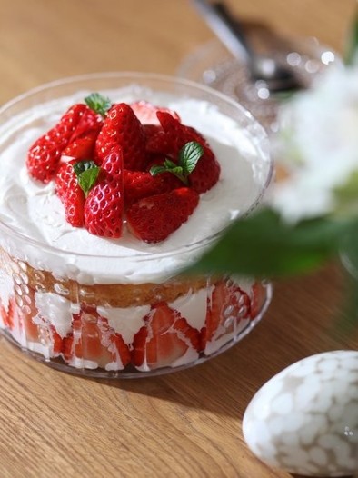 フローラで☆苺のショートケーキの写真